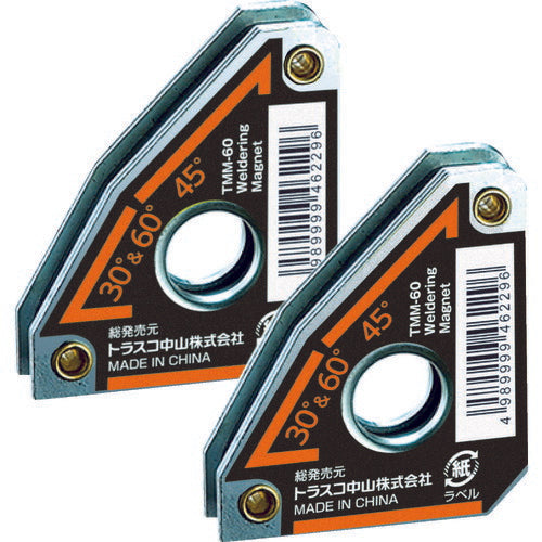 ＴＲＵＳＣＯ 溶接用ミニマグネット（２個セット） TMM-60