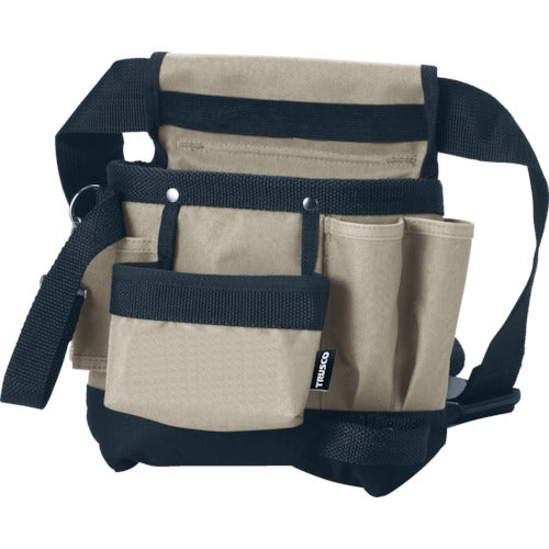 ＴＲＵＳＣＯ ツールバッグ ツールホルスター ５ポケット ブラック色 TTH-200-BK