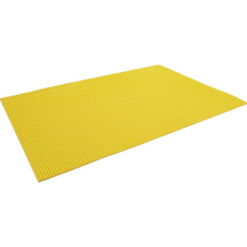 ＴＲＵＳＣＯ　ジャバラマットスリム　粘着付き　１２００Ｘ１８００ｍｍ　イエロー TNS-1218NT-Y