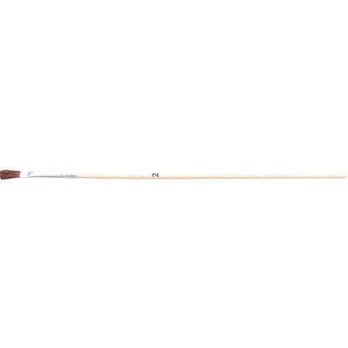 ＴＲＵＳＣＯ　塗装用平筆　５本組　天然馬毛　２号　金具幅３ｍｍ　毛丈７ｍｍ　全長 TFBH-2
