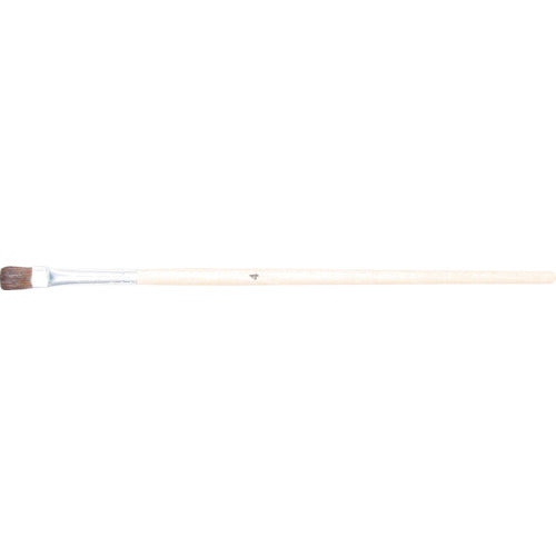 ＴＲＵＳＣＯ　塗装用平筆　５本組　天然馬毛　４号　金具幅７ｍｍ　毛丈１０ｍｍ　全 TFBH-4