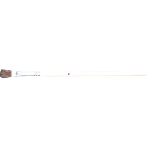 ＴＲＵＳＣＯ　塗装用平筆　５本組　天然馬毛　６号　金具幅８ｍｍ　毛丈１３ｍｍ　全 TFBH-6