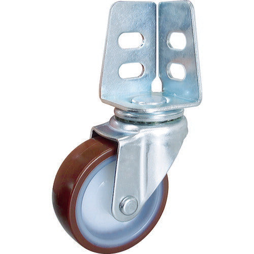 ＴＲＵＳＣＯ アングル式ウレタンキャスター 自在 Φ７５ TYSA-75UR