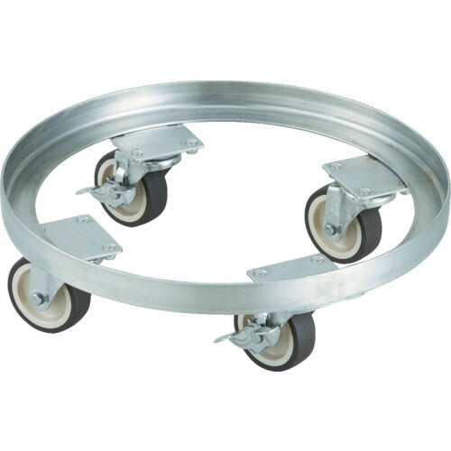 ＴＲＵＳＣＯ　ＳＵＳ３０４　タンク台車　４５Ｌ　ステン金具　ＮＵ車輪 STA-45-SNU