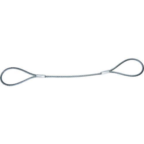ＴＲＵＳＣＯ ワイヤーロープスリング Ａタイプ アルミロック １４ｍｍＸ１．５ｍ TWAL-14S1.5