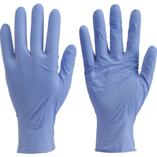ＴＲＵＳＣＯ　ニトリル製使い捨て極薄手袋　粉無し　Ｓ　バイオレット（２００枚入） TGL-442-S