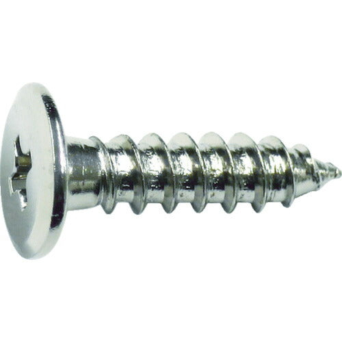 ＴＲＵＳＣＯ　超低頭タッピングねじ　ニッケルメッキ　Ｍ３Ｘ２５　２４本入 TFTN-0325