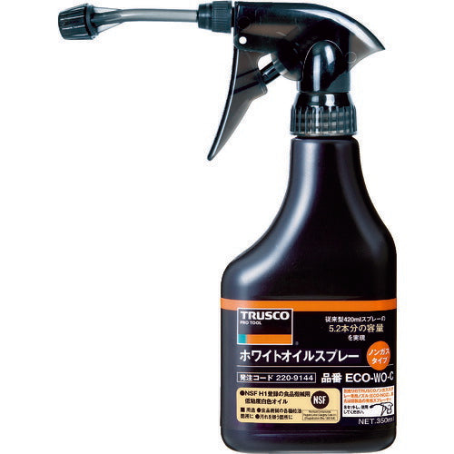 ＴＲＵＳＣＯ　αホワイトオイルノンガススプレー　ノズル付　３５０ｍｌ ECO-WO-S