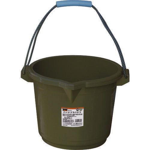 ＴＲＵＳＣＯ　ハードプラバケツ　２０Ｌ　ＯＤ色 THB-20-OD