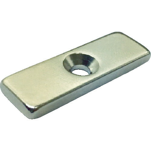ＴＲＵＳＣＯ　ネオジム角形磁石　皿ねじ穴付　１５ｍｍＸ１５ｍｍＸ５ｍｍ　Ｍ４　１個入 T15K05-M4
