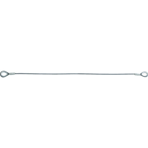 ＴＲＵＳＣＯ ワイヤロープスリング Ｅタイプ アルミロック ６ｍｍＸ１．５ｍ TWEL-6S1.5