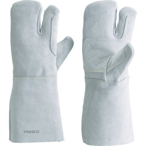 ＴＲＵＳＣＯ　ケブラー（Ｒ）糸使用溶接手袋　３本指　裏綿付 KEVY-T3