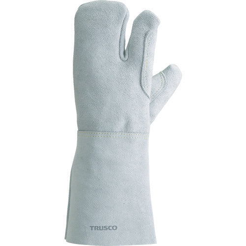 ＴＲＵＳＣＯ　ケブラー（Ｒ）糸使用溶接手袋　３本指　左手のみ　裏綿付 KEVY-T3-LT