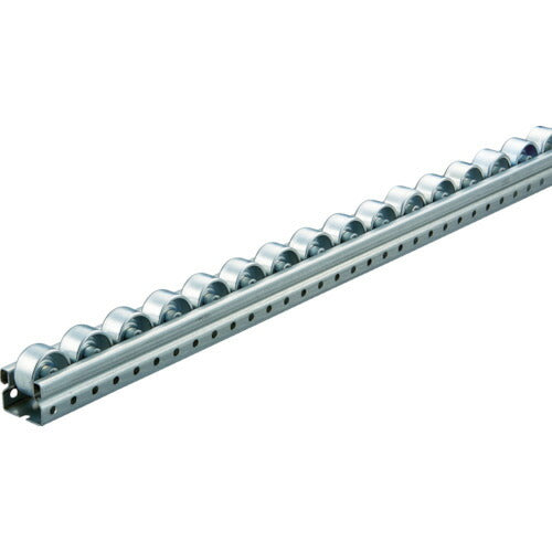 ＴＲＵＳＣＯ ピッキングラック用ＳＢ型スチールホイールコンベヤ Φ３６ Ｐ４０×Ｌ２４００ V-3620SB-40-2400