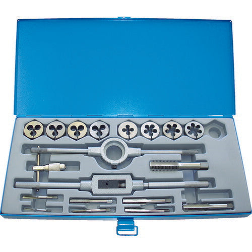 ＴＲＵＳＣＯ ハンドタップダイスセット ＳＫＳ ウィットねじ用 T-HT38D-WS