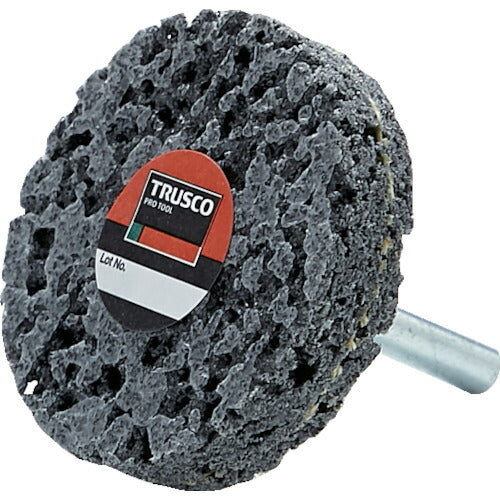 【5個セット】 ＴＲＵＳＣＯ　軸付ナイロンホイール　軸径６ｍｍ　＃１２０ TNWJ-50