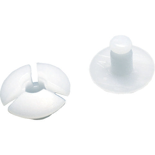 ＴＲＵＳＣＯ　プラスチック留め具　フランジ径１２ｍｍ板厚８．０ｍｍ以下用２０Ｓ入 TSL-12-8