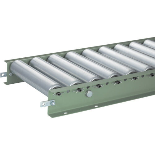 ＴＲＵＳＣＯ スチールローラーコンベヤ Φ５７ Ｗ６００ＸＰ７５ＸＬ２０００ VR-5714-600-75-2000