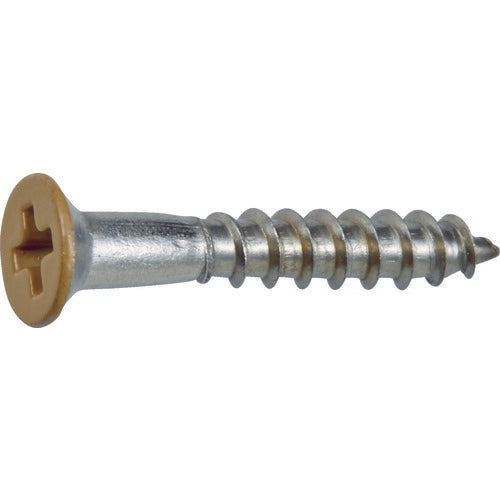 【取寄品】 ＴＲＵＳＣＯ ステンレス木ねじ 皿頭 Ｍ２．４Ｘ１６ ベージュ （４５本入） SCWS-2416BE 【送料都度見積】