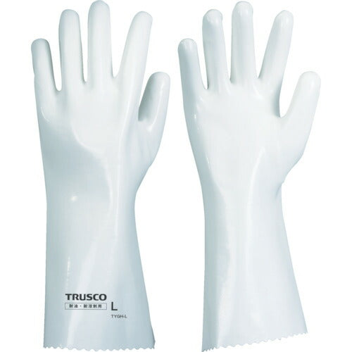 【取寄品】 ＴＲＵＳＣＯ 耐溶剤手袋 重作業用 Ｓ TYGH-S 【送料都度見積】