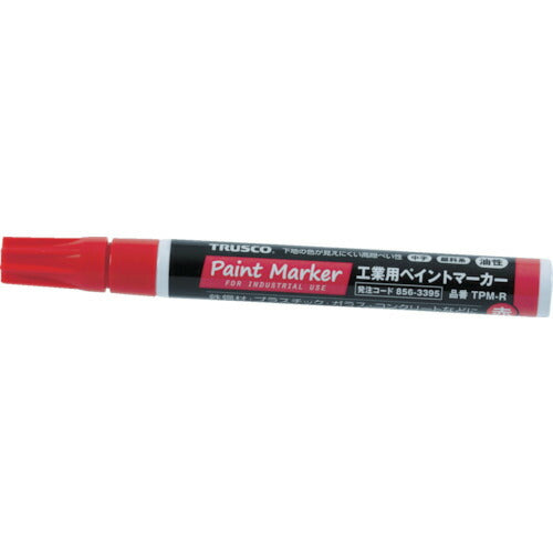 ＴＲＵＳＣＯ　工業用ペイントマーカー油性中字　赤 TPM-R