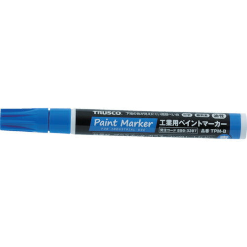 ＴＲＵＳＣＯ　工業用ペイントマーカー油性中字　青 TPM-B