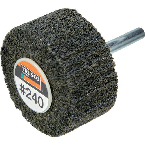 ＴＲＵＳＣＯ　超研削　ナイロン軸付ホイール　４０Ｘ２５Ｘ６　＃３２０　（５個入） HFN425-320