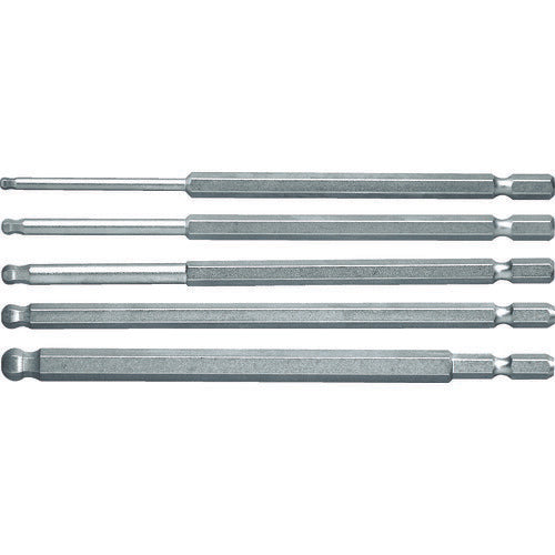 ＴＲＵＳＣＯ　ロングボールポイント六角ビット　５本組セット THBAL-5SET
