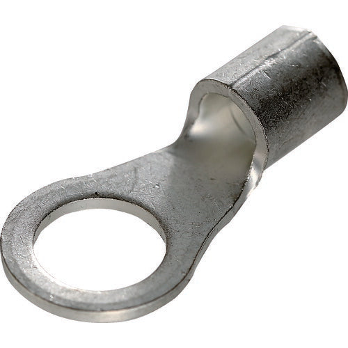 ＴＲＵＳＣＯ　裸圧着端子　丸形（６個入）　スタッド径Φ１０．５　全長３２．５ｍｍ T-R14-10