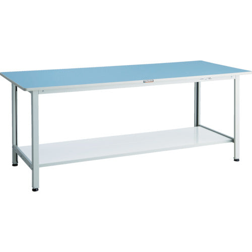ＴＲＵＳＣＯ　軽荷重作業台（１８０ｋｇ）ＢＯ型　１８００Ｘ７５０ＸＨ７４０　下棚２枚付　ホワイト色 BOR-1875LT2