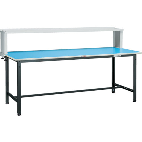 ＴＲＵＳＣＯ　軽荷重作業台（２５０ｋｇ）ＢＥ型　１８００Ｘ６００ＸＨ１０４４（全高）　上棚付　ホワイト色 BE-1860YURBW