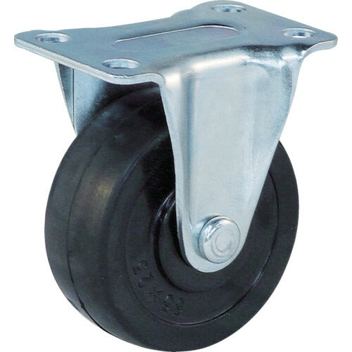ＴＲＵＳＣＯ キャスター ＴＹＧシリーズ 固定 ゴム車 ２５ｍｍ TYGK-25