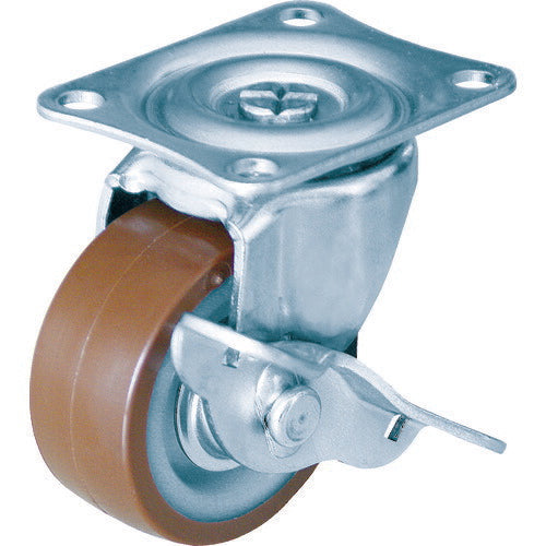 ＴＲＵＳＣＯ キャスター ＴＹＧシリーズ 自在ＳＰ付 ウレタン車 ５０ｍｍ TYGUB-50