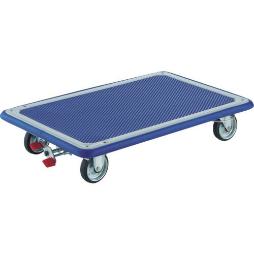 【取寄品】 ＴＲＵＳＣＯ プレス製台車 ドンキーカート 平台車 自在２輪固定２輪リングストッパー付 315NJKRS-4 【送料都度見積】