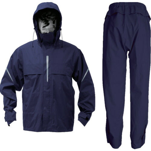 ＴＲＵＳＣＯ　ベンチレーション（通気口）付レインスーツ　ネイビー　Ｌ TRW360-55-L