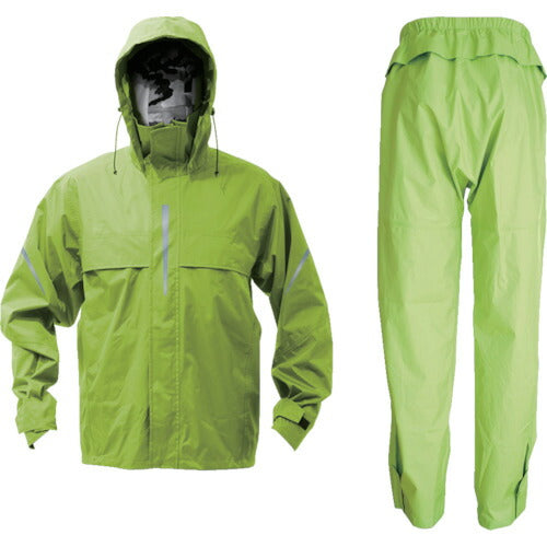ＴＲＵＳＣＯ　ベンチレーション（通気口）付レインスーツ　ライム　Ｌ TRW360-84-L