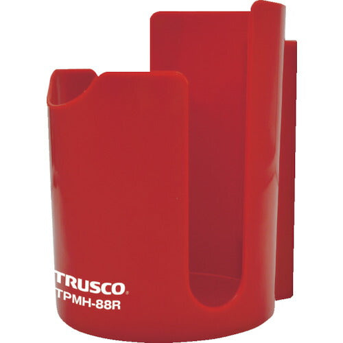 ＴＲＵＳＣＯ　樹脂マグネット缶ホルダー　赤　８０ｍｍ TPMH-88R
