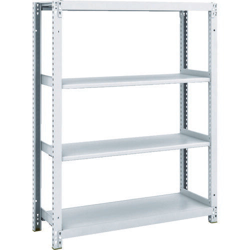 ＴＲＵＳＣＯ　スチールラック　Ｍ１型抗菌塗装ボルトレス軽量棚９００Ｘ３２０ＸＨ１２００　４段 M1-4334