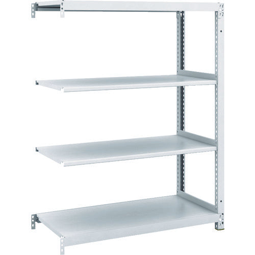 ＴＲＵＳＣＯ　スチールラック　Ｍ１型抗菌塗装ボルトレス軽量棚９００Ｘ４２０ＸＨ１２００　４段　連結 M1-4344B