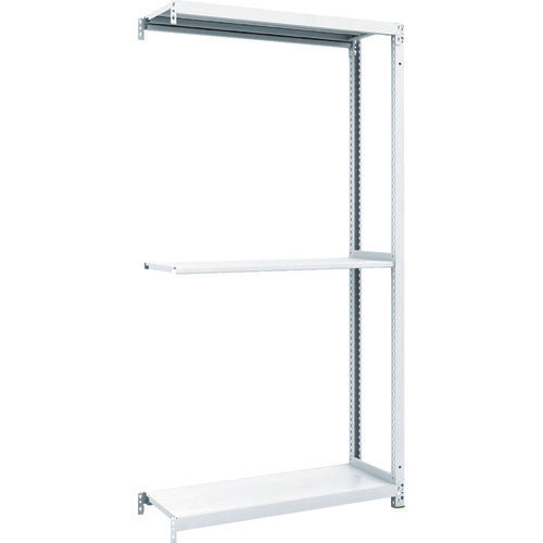 ＴＲＵＳＣＯ　スチールラック　Ｍ１型抗菌塗装ボルトレス軽量棚９００Ｘ３２０ＸＨ１８００　３段　連結 M1-6333B