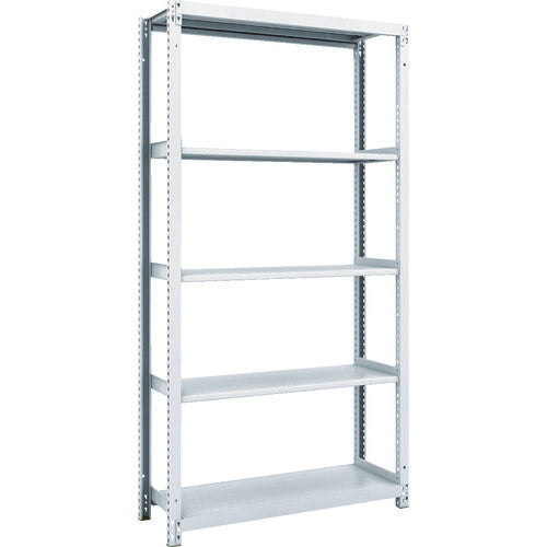 ＴＲＵＳＣＯ　スチールラック　Ｍ１型抗菌塗装ボルトレス軽量棚９００Ｘ３２０ＸＨ１８００　５段 M1-6335