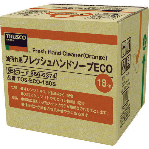 ＴＲＵＳＣＯ フレッシュハンドソープＥＣＯ １８Ｌ 詰替 バッグインボックス TOS-ECO-180S