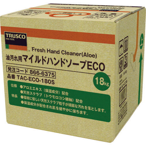 ＴＲＵＳＣＯ マイルドハンドソープ ＥＣＯ １８Ｌ 詰替 バッグインボックス TAC-ECO-180S