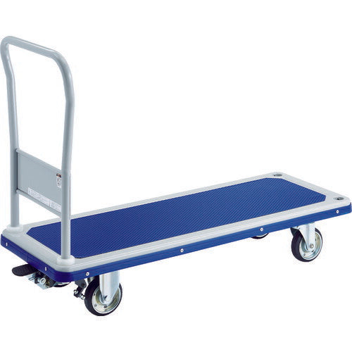 【取寄品】 ＴＲＵＳＣＯ プレス製台車 ドンキーカート 固定式１１９０×４４０ ストッパー付 402NS 【送料都度見積】