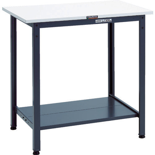 ＴＲＵＳＣＯ　軽荷重立作業台（３００ｋｇ）ＨＡＥ型　９００Ｘ６００ＸＨ９００　下棚２枚付　ダークグレー色 HAE-0960LT2 DG