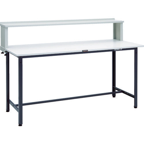 ＴＲＵＳＣＯ　軽荷重立作業台（３００ｋｇ）ＨＡＥ型　１８００Ｘ７５０ＸＨ１２０４（全高）　上棚付　ダークグレー色 HAE-1800YURB DG
