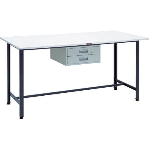 ＴＲＵＳＣＯ　軽荷重立作業台（３００ｋｇ）ＨＡＥ型　１８００Ｘ９００ＸＨ９００　２段引出付　ダークグレー色 HAE-1809F2 DG