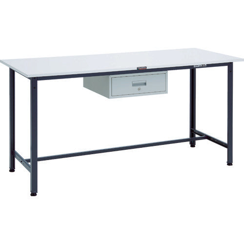 ＴＲＵＳＣＯ　軽荷重立作業台（３００ｋｇ）ＨＡＥ型　１８００Ｘ７５０ＸＨ９００　１段引出付　ダークグレー色 HRAE-1800F1DG