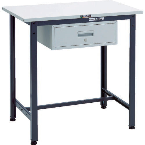 ＴＲＵＳＣＯ　軽荷重立作業台（３００ｋｇ）ＨＡＥ型　９００Ｘ６００ＸＨ９００　１段引出付　ダークグレー色 HSAE-0960F1 DG