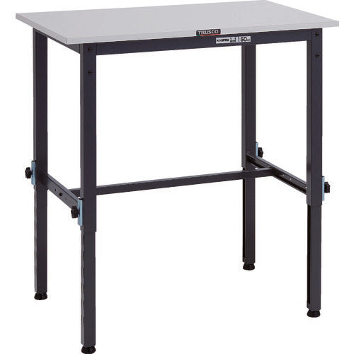 ＴＲＵＳＣＯ　軽荷重作業台高さ調節式（１５０ｋｇ）ＡＥＭ型　９００Ｘ７５０ＸＨ６５０～９５０　基本タイプ　ダークグレー色 RAEM-0975 DG